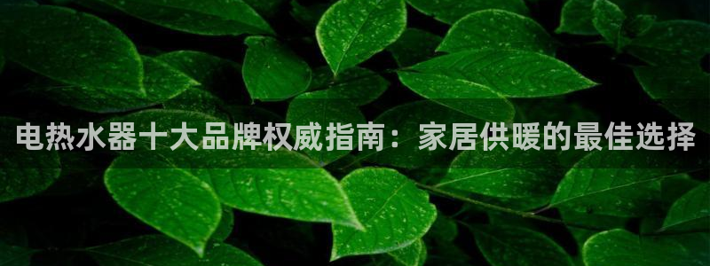 mgm美高梅平台游戏|电热水器